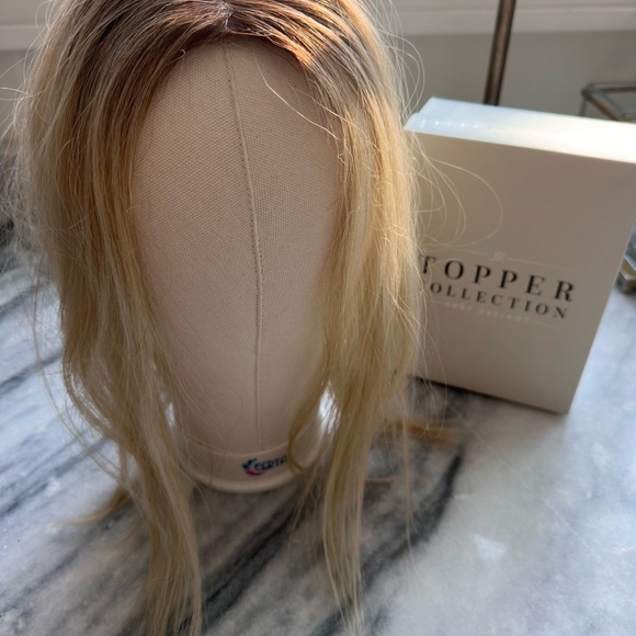 Jon Renau Heat Defiant Topper Collection Blonde Hair Topper 14” - Picture 2 of 6